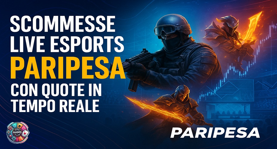 Scommesse live eSports su Paripesa non AAMS con quote in tempo reale.