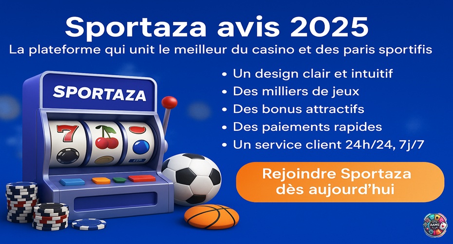 Plateforme Sportaza, casino et paris sportifs modernes pour joueurs francophones