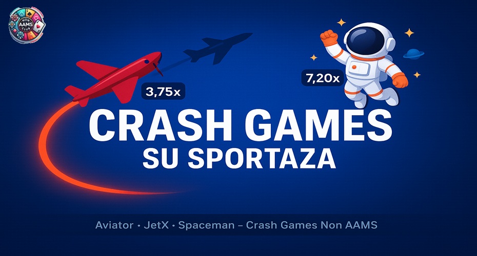 Crash Games non AAMS su Sportaza con Aviator, JetX e Spaceman