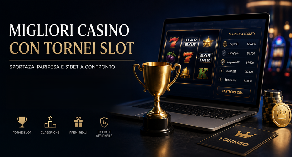 Migliori casino con tornei slot Sportaza Paripesa e 31Bet