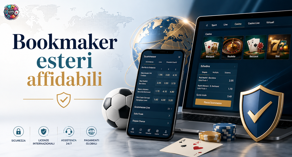 Bookmaker esteri affidabili con piattaforme internazionali, scommesse sportive, casinò online e pagamenti sicuri