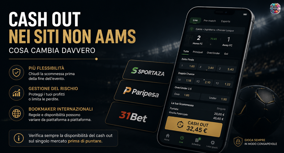Cash out nei siti non AAMS con smartphone, schedina live e bookmaker internazionali Sportaza Paripesa e 31Bet