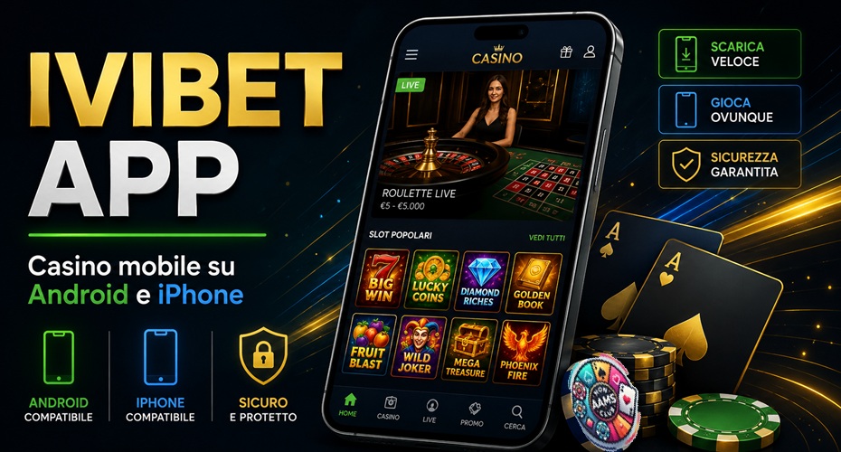 IVIBET App per casinò mobile su Android e iPhone