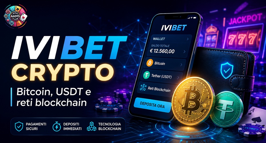 IVIBET crypto casinò con Bitcoin, USDT, wallet e reti blockchain