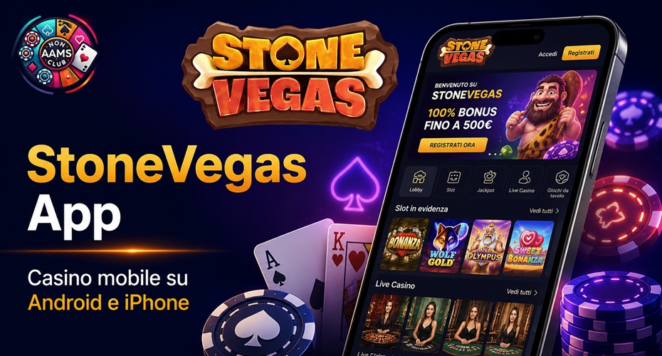 StoneVegas App per casinò mobile su Android e iPhone