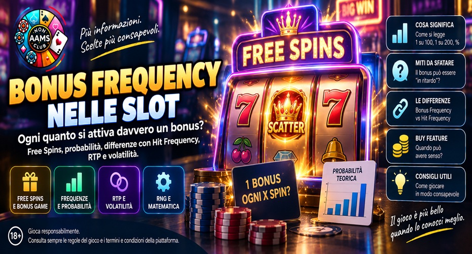 Bonus Frequency slot con Free Spins, probabilità, RTP e volatilità