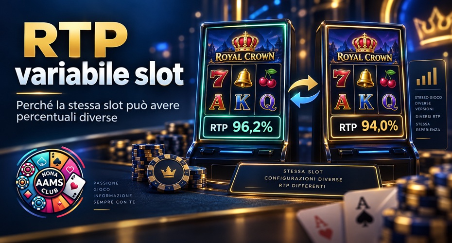 RTP variabile slot con diverse percentuali di ritorno teorico
