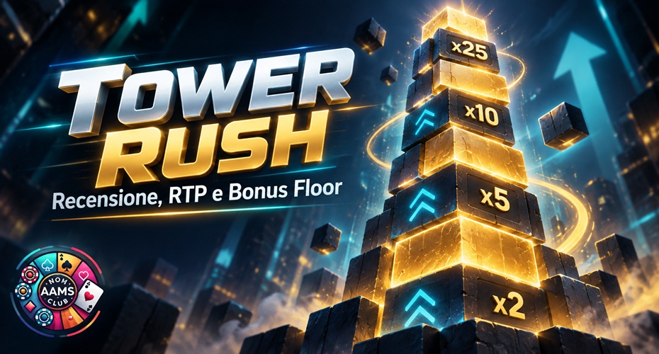 Tower Rush recensione con RTP e Bonus Floor Galaxsys