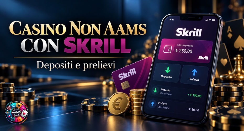 Casino non AAMS con Skrill per depositi e prelievi online